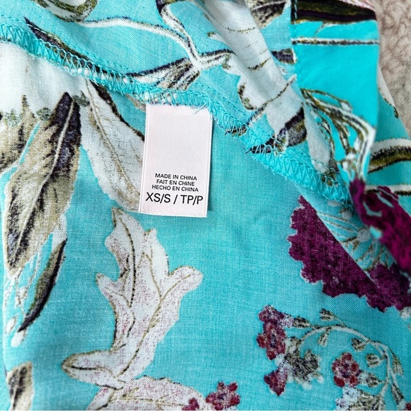 Victorias Secret Floral Kimono Open Front Cardigan Size XS/SM Bohemian Coverup - Picture 5 of 10